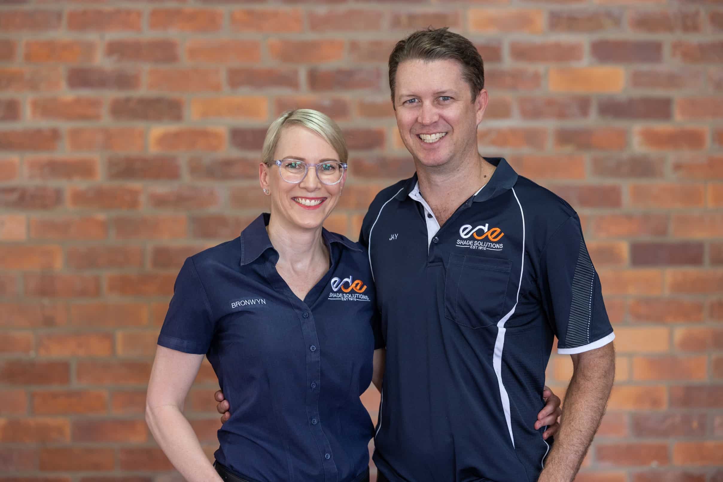 Bron and Jay - Directors of Ede Shade Solutions Townsville