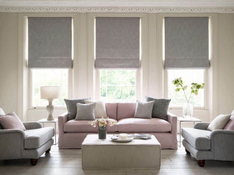 Roman Blinds Townsville by Ede Shade Solutions make a statement in a lounge room