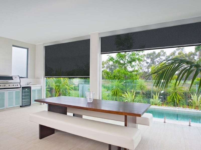 Ede Shade Solutions - ZipScreen Blinds Townsville by the pool